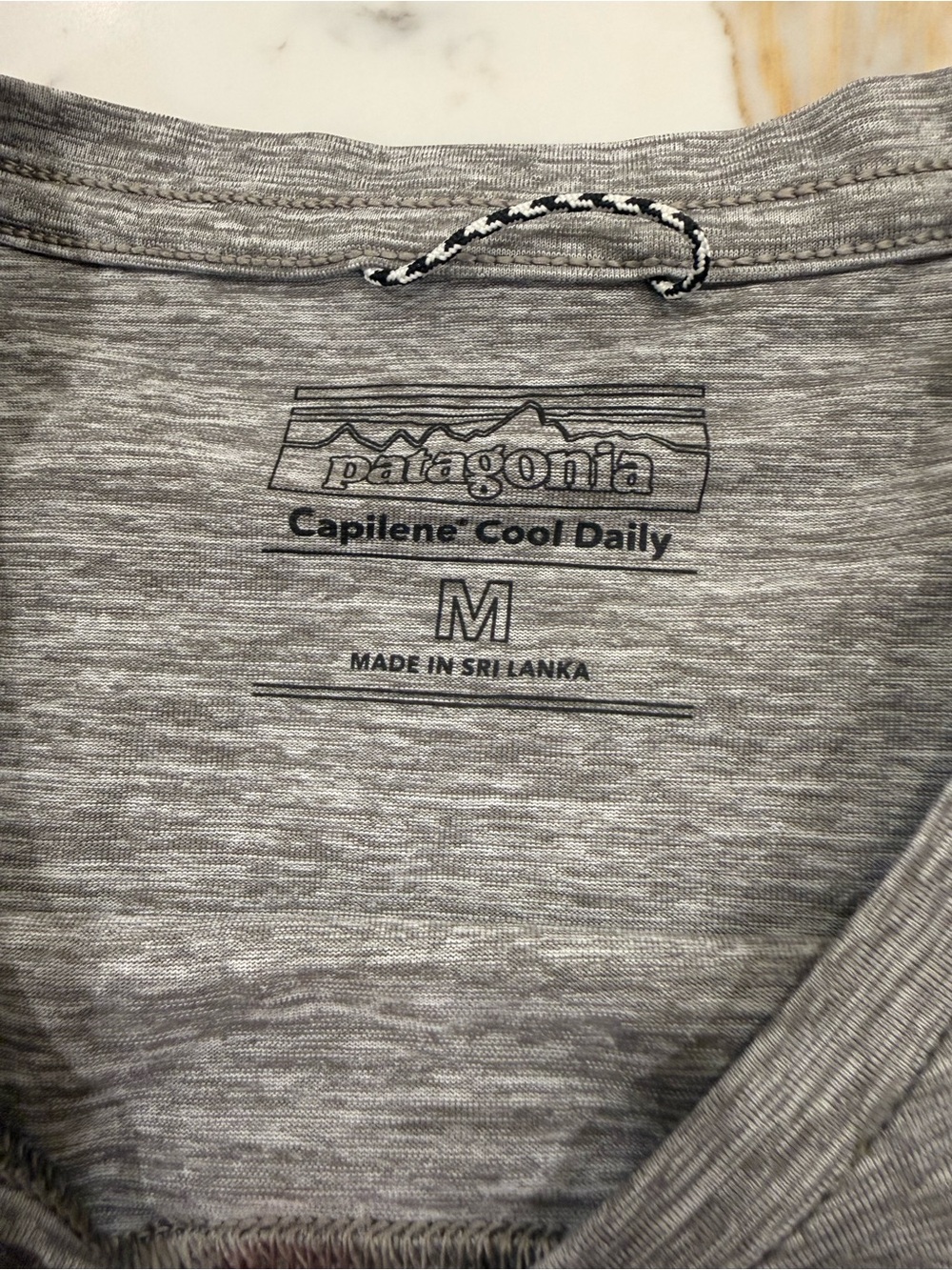 Patagonia Heather Gray Capilene Cool Daily Tee - Picture 3 of 7